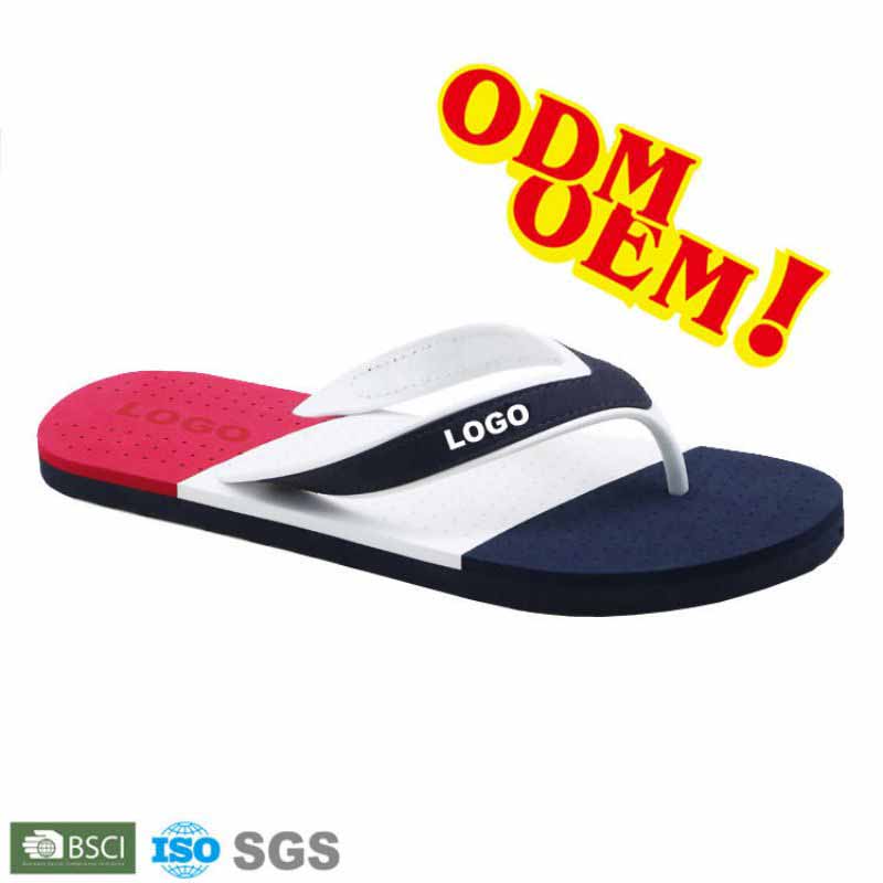 Přizpůsobené logo Outdoor Summer Beach Velkoobchodní hot prodeje muži PVC popruh příležitostné pohodlí Sport Eva Flip Flops Flipflops pantofle